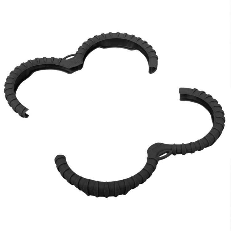 For DJI Avata 2 Sunnylife Drone Anti-Collision Protective Cover, Back Plate, Propeller Ring Stripes – Anti-Scratch, TPU Propeller Ring Stripes Black