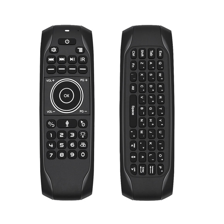 G7V Pro 2.4GHz Fly Air Mouse LED Backlight Wireless Keyboard Remote Control with Gyroscope for Android TV Box / PC, Support Intelligent Voice – Durable Build, Easy to Use Default Title