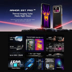Ulefone Armor 25T Pro Rugged Phone, Thermal Imaging, 6.78 inch Android 15 MediaTek Dimensity 6300 Octa Core, Network: 5G, NFC, 8GB+256GB
