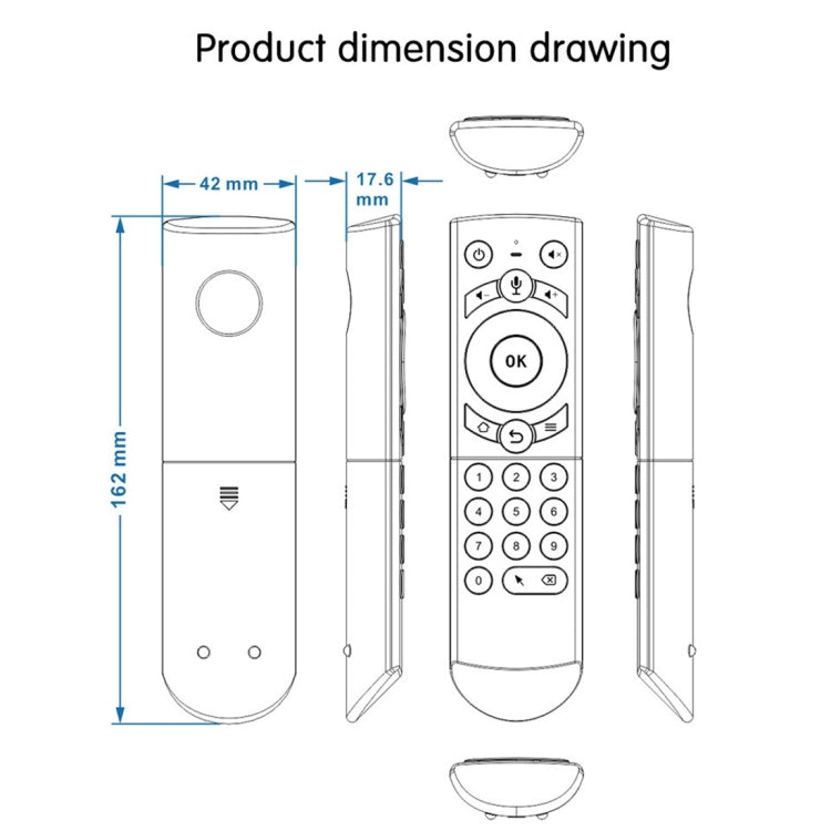 G21 2.4GHz Fly Air Mouse LED Backlight Wireless Keyboard Remote Control with Gyroscope for Android TV Box / PC, Support Intelligent Voice, Orange – Durable Build, Easy to Use