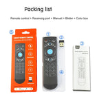 G21 2.4GHz Fly Air Mouse LED Backlight Wireless Keyboard Remote Control with Gyroscope for Android TV Box / PC, Support Intelligent Voice, Orange – Durable Build, Easy to Use