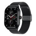 LEMFO LT10 2.01 inch TFT Screen Smart Watch Supports Bluetooth Call / Health Monitoring, Steel Strap, Silicone Strap Steel Strap Black