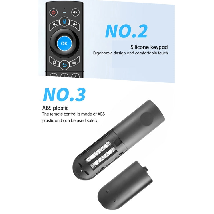 G21 2.4GHz Fly Air Mouse LED Backlight Wireless Keyboard Remote Control with Gyroscope for Android TV Box / PC, Support Intelligent Voice, Blue – Durable Build, Easy to Use