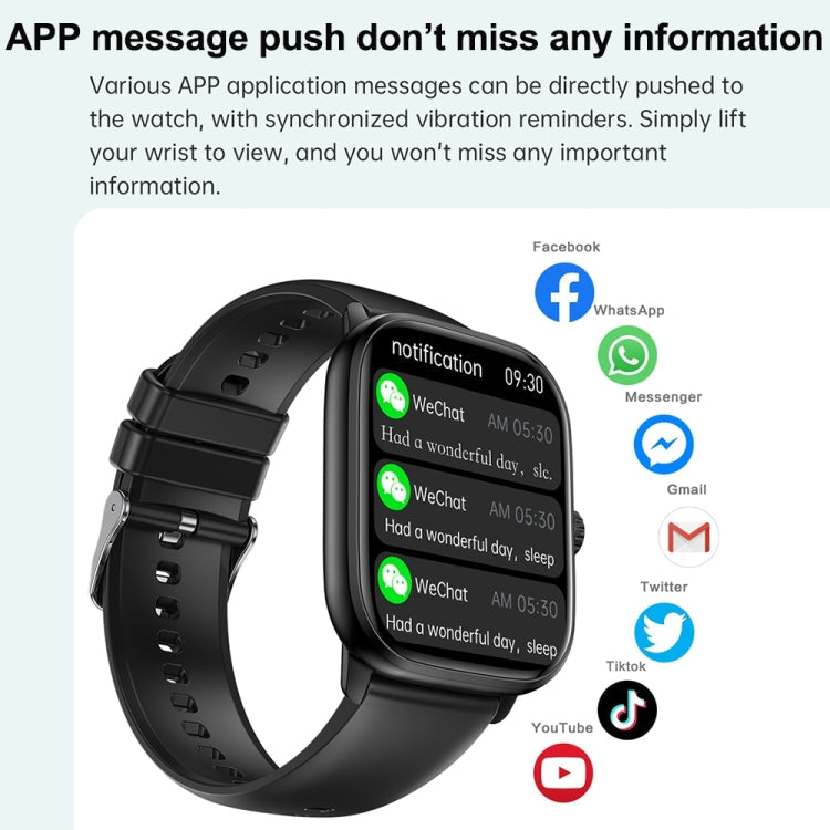 Y80 Smart Watch – 2.01" Screen, Bluetooth Call