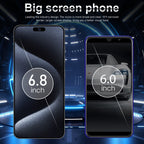 VD1 / i15 Pro Max, 6.8 inch Screen, Face Identification, Android 10.0 MTK6753 Octa Core, Network: 4G, Dual SIM, 3GB+64GB