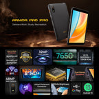 Ulefone Armor Pad Pro Rugged Tablet PC, 8 inch Android 13 MediaTek MT8788 Octa Core 4G Network, EU Plug, Armor Pad Pro – Lanyard, Card Slot, Bluetooth