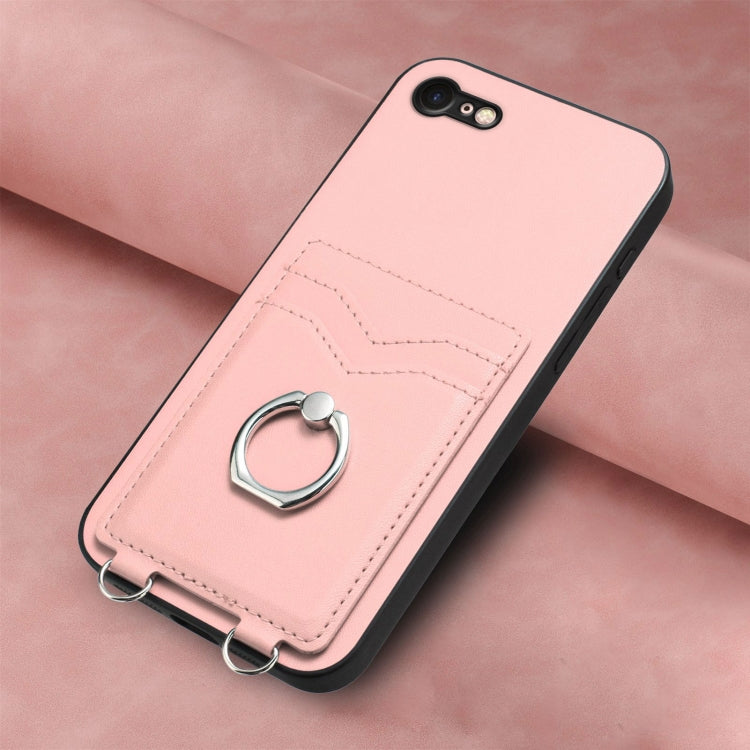 R20 Ring Card Holder Phone Case – Wear-resistant, Card Slot, TPU, For iPhone SE 2022 / SE 2020 / 8, For iPhone 13 Pro Max, For iPhone 13 Pro, For iPhone 13