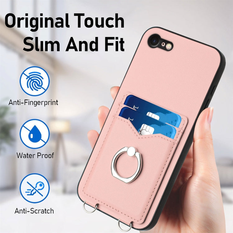 R20 Ring Card Holder Phone Case – Wear-resistant, Card Slot, TPU, For iPhone SE 2022 / SE 2020 / 8, For iPhone 13 Pro Max, For iPhone 13 Pro, For iPhone 13