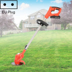 42V Portable Rechargeable Electric Lawn Mower Weeder, EU Plug, US Plug EU Plug Red