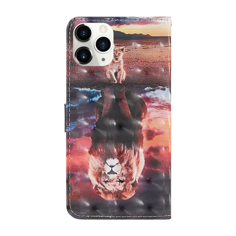 3D Painting Colored Drawing Pattern Horizontal Flip TPU + PU Leather Case with Holder & Card Slots & Wallet & Lanyard, For iPhone 12 mini, For iPhone 12 / 12 Pro, For iPhone 12 Pro Max
