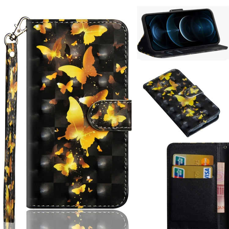 3D Painting Pattern Horizontal Flip TPU + PU Leather Case with Holder & Card Slots & Wallet – Card Slot, Flip, Leather, For iPhone 12 Pro Max, For Xiaomi Redmi 9
