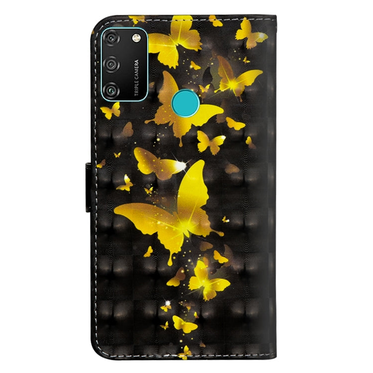 3D Painting Pattern Horizontal Flip TPU + PU Leather Case with Holder & Card Slots & Wallet – Card Slot, Flip, Leather, For Huawei Honor 9A, For Motorola G8 Power Lite