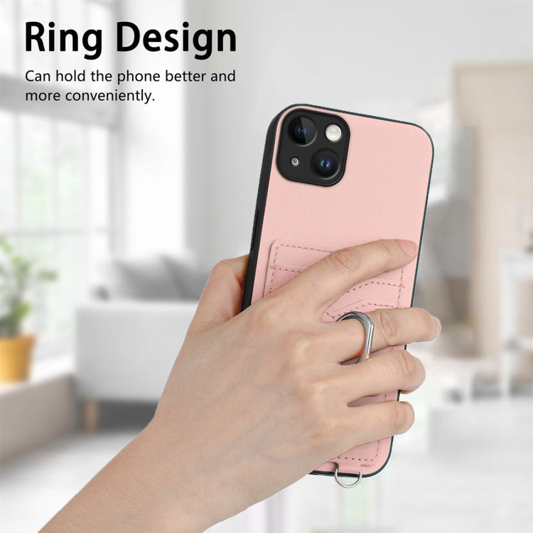 R20 Crossbody Rope Ring Card Holder Phone Case – Wear-resistant, Card Slot, TPU, For iPhone 14 Plus, For iPhone 14, For iPhone 14 Pro, For iPhone 14 Pro Max