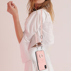 R20 Crossbody Rope Ring Card Holder Phone Case, For iPhone XS / X, For iPhone XR, For iPhone XS Max, For iPhone 8 Plus / 7 Plus