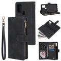 Multifunctional Retro Frosted Horizontal Flip Leather Case with Card Slot & Holder & Zipper Wallet & Photo Frame & Lanyard, For Samsung Galaxy A21s, For Samsung Galaxy Note20 Ultra, For Samsung Galaxy Note20 For Samsung Galaxy A21s Black