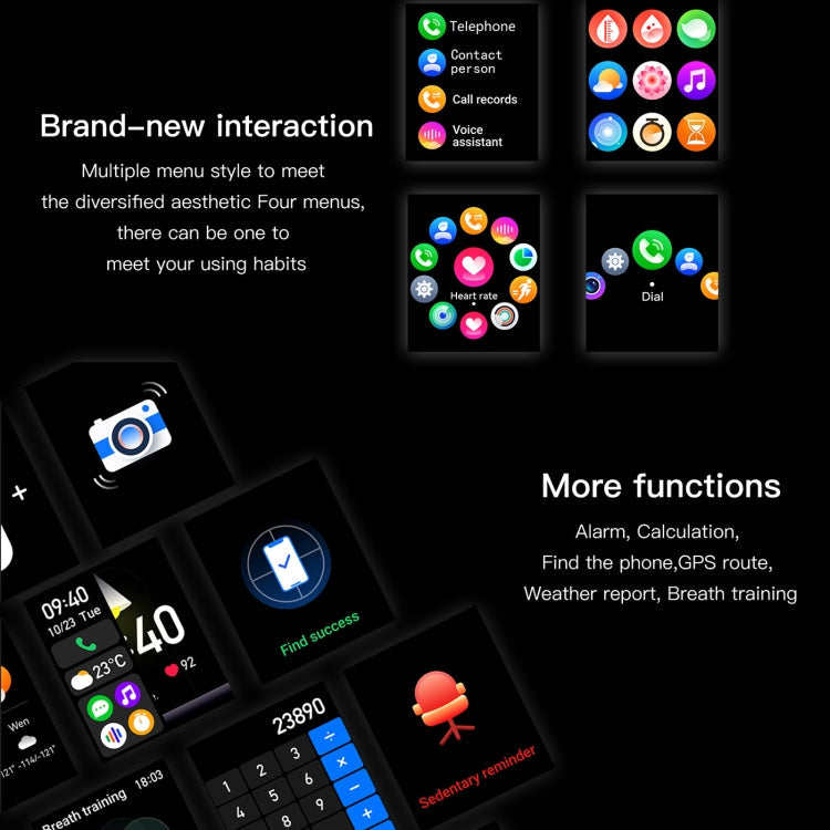 K61 Smart Watch – 1.96" Screen, Blood Pressure Monitoring, Heart Rate Monitoring