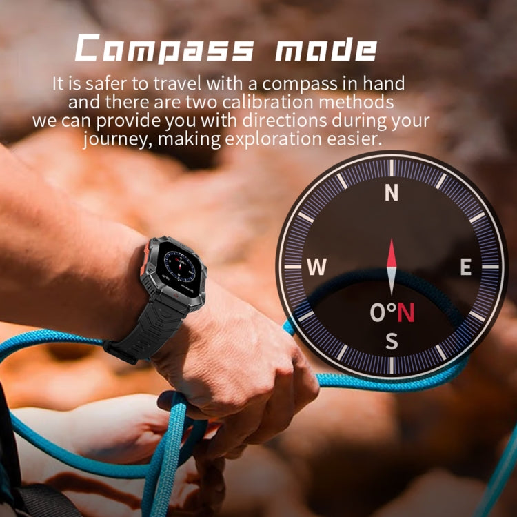KR80 Smart Watch – 2.0" Screen, IP67 Waterproof, Blood Pressure Monitoring
