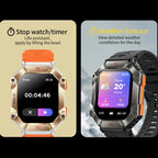 KR80 Smart Watch – 2.0" Screen, IP67 Waterproof, Blood Pressure Monitoring