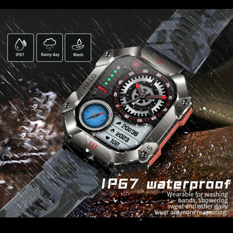 KR80 Smart Watch – 2.0" Screen, IP67 Waterproof, Blood Pressure Monitoring