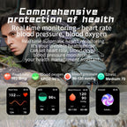 KR80 Smart Watch – 2.0" Screen, IP67 Waterproof, Blood Pressure Monitoring