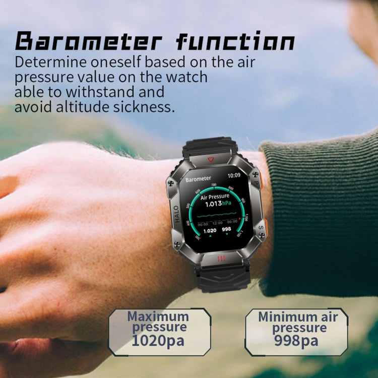 KR80 Smart Watch – 2.0" Screen, IP67 Waterproof, Blood Pressure Monitoring