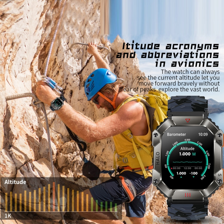 KR80 Smart Watch – 2.0" Screen, IP67 Waterproof, Blood Pressure Monitoring