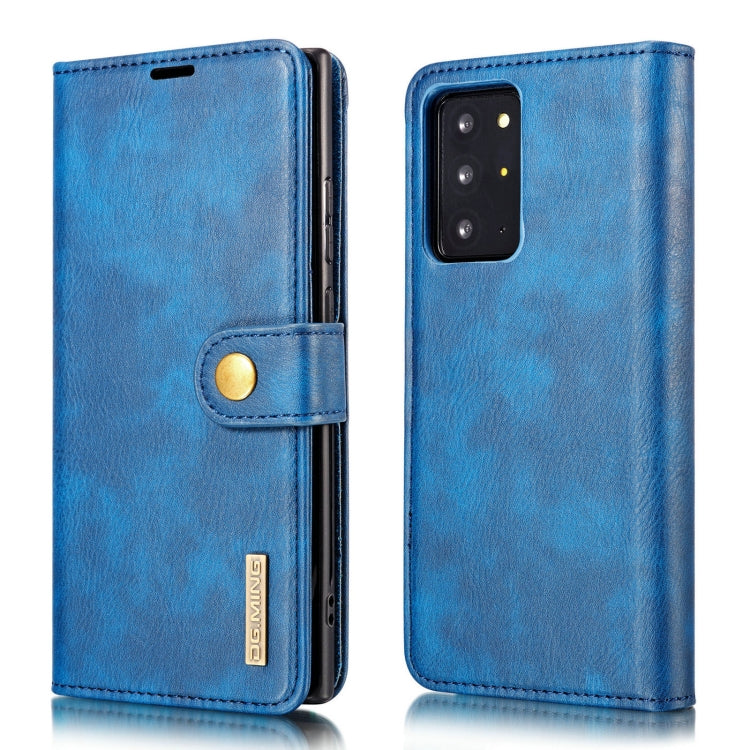 DG.MING Crazy Horse Texture Flip Detachable Magnetic Leather Case with Holder & Card Slots & Wallet, For Samsung Galaxy Note20 Ultra, For Samsung Galaxy Note20 For Samsung Galaxy Note20 Ultra Blue