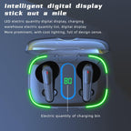 Pro 70+ Intelligent Digital Display V5.3 Bluetooth Earphones Bass Stereo Audio, Pro 70+
