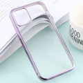 Ultra-thin Plating TPU Protective Soft Case, For iPhone 12 Pro Max, For... For iPhone 12 12 Pro Purple
