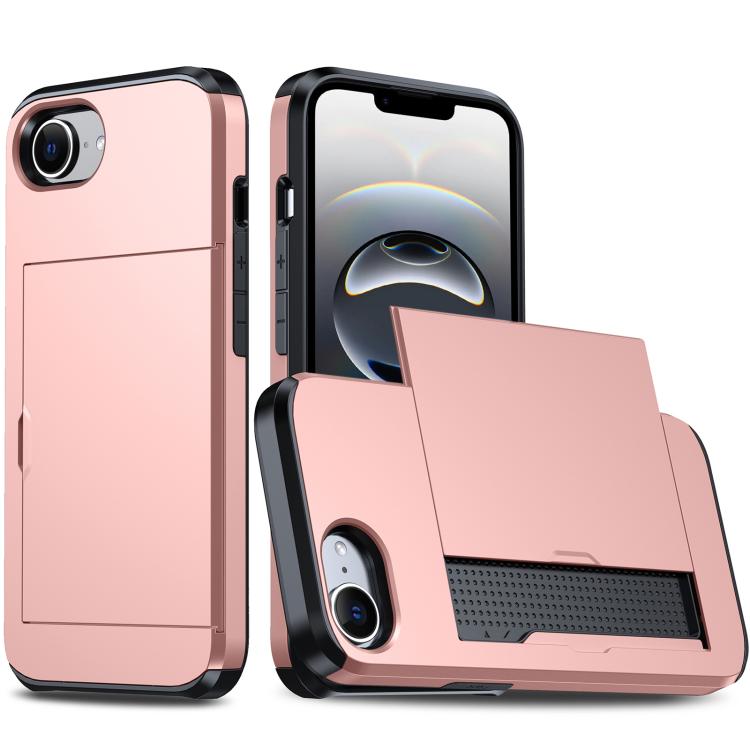 Shockproof Armor Phone Case with Card Slot – Shockproof, Card Slot, TPU, For iPhone 17 Pro, For iPhone 17