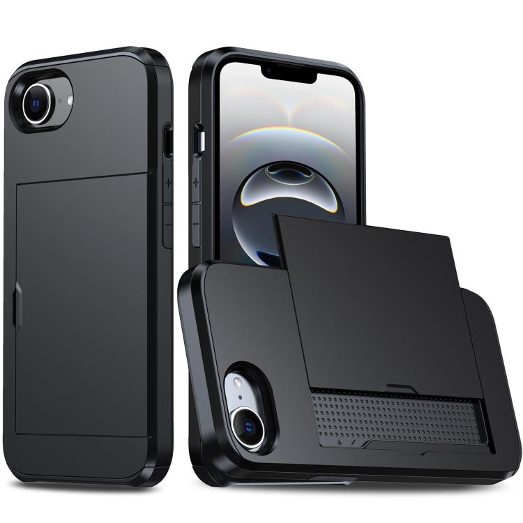 Shockproof Armor Phone Case with Card Slot – Shockproof, Card Slot, TPU, For iPhone 17 Pro, For iPhone 17