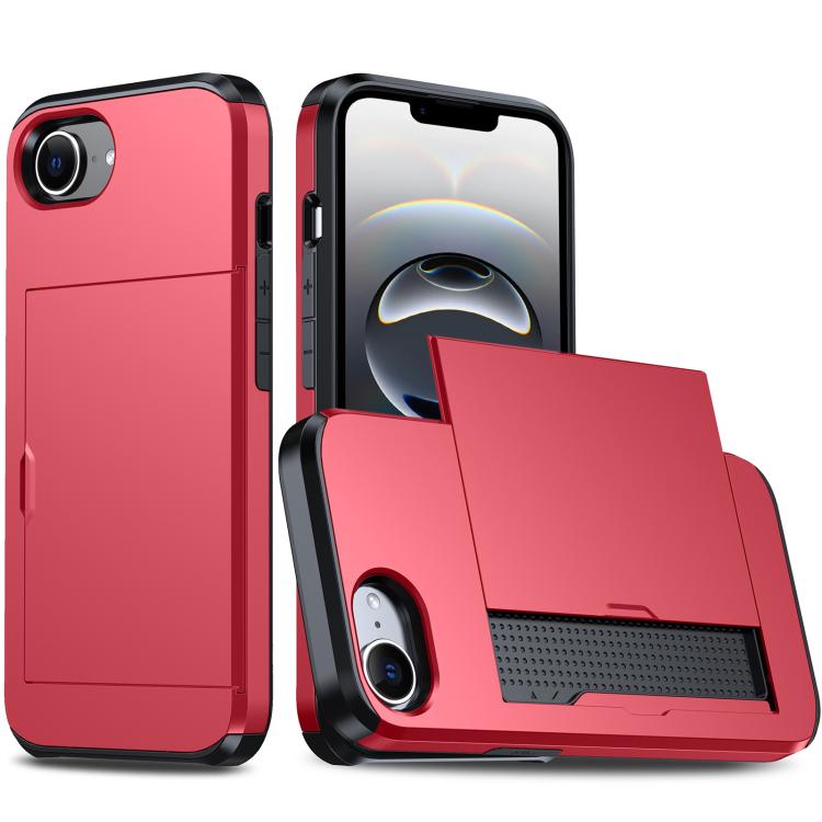 Shockproof Armor Phone Case with Card Slot – Shockproof, Card Slot, TPU, For iPhone 17 Pro, For iPhone 17