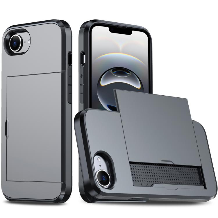 Shockproof Armor Phone Case with Card Slot – Shockproof, Card Slot, TPU, For iPhone 17 Pro, For iPhone 17