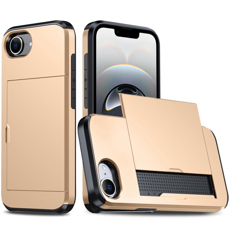 Shockproof Armor Phone Case with Card Slot – Shockproof, Card Slot, TPU, For iPhone 17 Pro, For iPhone 17