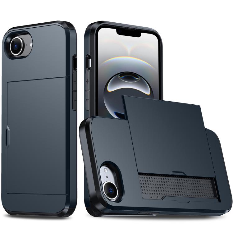 Shockproof Armor Phone Case with Card Slot – Shockproof, Card Slot, TPU, For iPhone 17 Pro, For iPhone 17