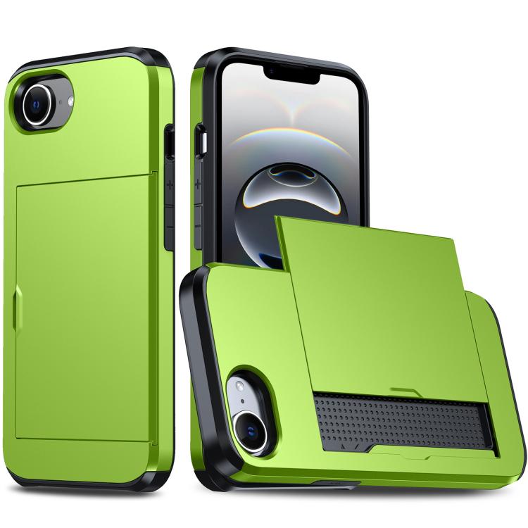 Shockproof Armor Phone Case with Card Slot – Shockproof, Card Slot, TPU, For iPhone 17 Pro, For iPhone 17