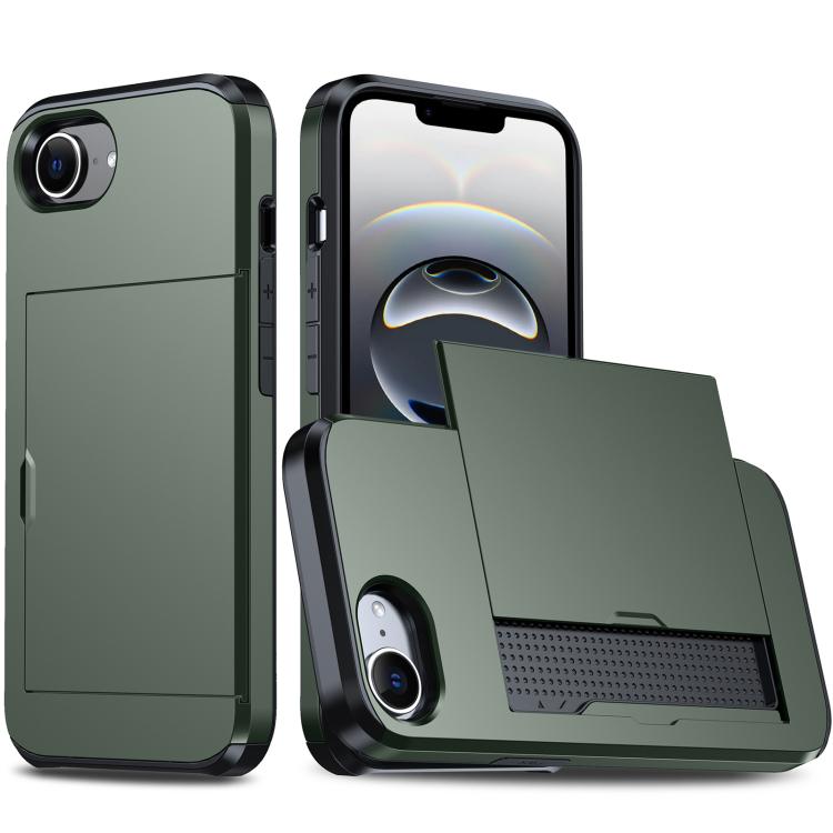 Shockproof Armor Phone Case with Card Slot – Shockproof, Card Slot, TPU, For iPhone 17 Pro, For iPhone 17