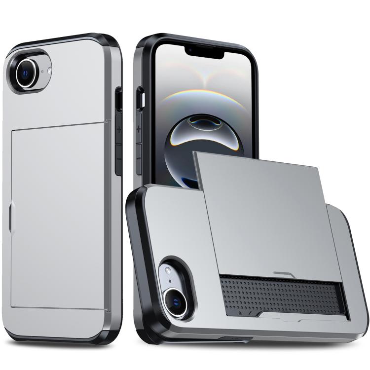 Shockproof Armor Phone Case with Card Slot – Shockproof, Card Slot, TPU, For iPhone 17 Pro, For iPhone 17