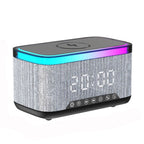 AEC S300 Portable 10W Power Multifunction Bluetooth Speaker Alarm Clock Wireless Charger, S300 S300 Black