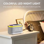 AEC S300 Portable 10W Power Multifunction Bluetooth Speaker Alarm Clock Wireless Charger, S300