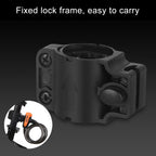 Bicycle Portable Anti-theft Lock Steel Cable Lock with Lock Frame, B Style 120cm Black