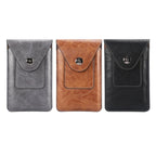 Elephant Texture Men Leisure Simple Universal Mobile Phone Waist Pack Leather Case with Card Slot, Suitable for 6.7-6.9 inch Smartphones, For iPhone 12 Pro Max