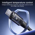 RC-C100 1.2m 30W Type-C to Type-C Fast Charging Braided Data Cable, Type-C to Type-C – Fast Charging, Aluminum Alloy, Data Transmission