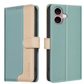 Color Matching RFID Anti-theft Leather Phone Case, For iPhone 16, For iPhone 15 Pro Max, For iPhone 15 Pro, For iPhone 15 Plus / 14 Plus For iPhone 16 Green