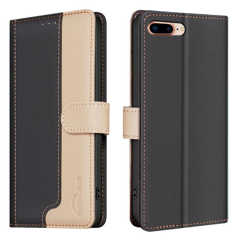 Color Matching RFID Anti-theft Leather Phone Case – Card Slot, Kickstand, Leather, For iPhone 18 Pro/17 Pro, For iPhone 18 Pro Max/17 Pro Max, For iPhone 17e / 16e, For iPhone 17 For iPhone 17e 16e Black