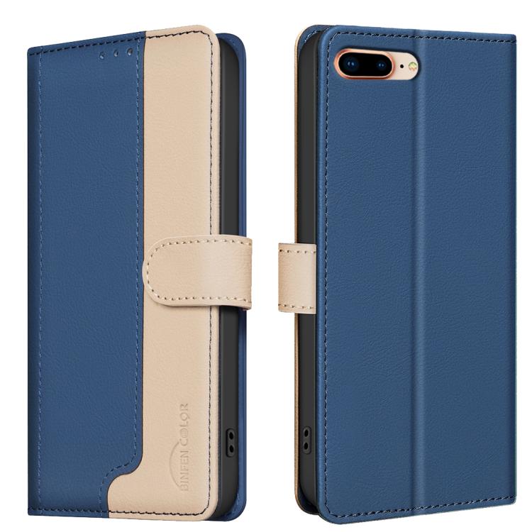 Color Matching RFID Anti-theft Leather Phone Case – Card Slot, Kickstand, Leather, For iPhone 18 Pro/17 Pro, For iPhone 18 Pro Max/17 Pro Max, For iPhone 17e / 16e, For iPhone 17 For iPhone 17e 16e Blue