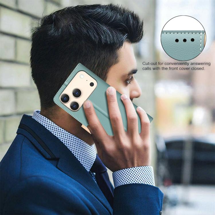 Color Matching RFID Anti-theft Leather Phone Case, For iPhone 18 Pro/17 Pro, For iPhone 18 Pro Max/17 Pro Max, For iPhone 17e / 16e, For iPhone 17