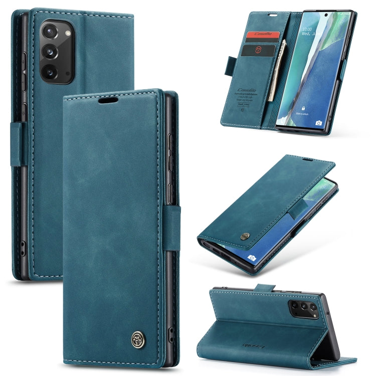 CaseMe Multifunctional Horizontal Flip Leather Case, with Card Slot & Holder & Wallet – Card Slot, Flip, Leather, For Samsung Galaxy Note20, For Samsung Galaxy Note20 Ultra For Samsung Galaxy Note20 Blue