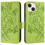 Embossed Rose RFID Anti-theft Leather Phone Case, For iPhone 13 mini, For iPhone 12 / 12 Pro, For iPhone 12 Pro Max, For iPhone 12 mini