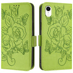 Embossed Rose RFID Anti-theft Leather Phone Case, For iPhone XR, For iPhone XS Max, For iPhone 8 Plus / 7 Plus